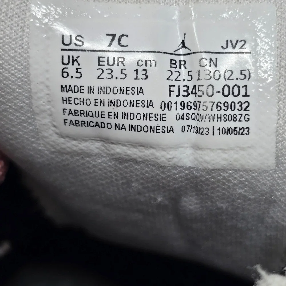 Nike Air Jordan 1 Retro Low ALT SE Floral Pink Velcro FJ3450-001 Toddler 7C - Picture 16 of 16